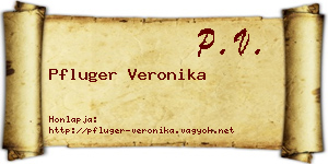 Pfluger Veronika névjegykártya